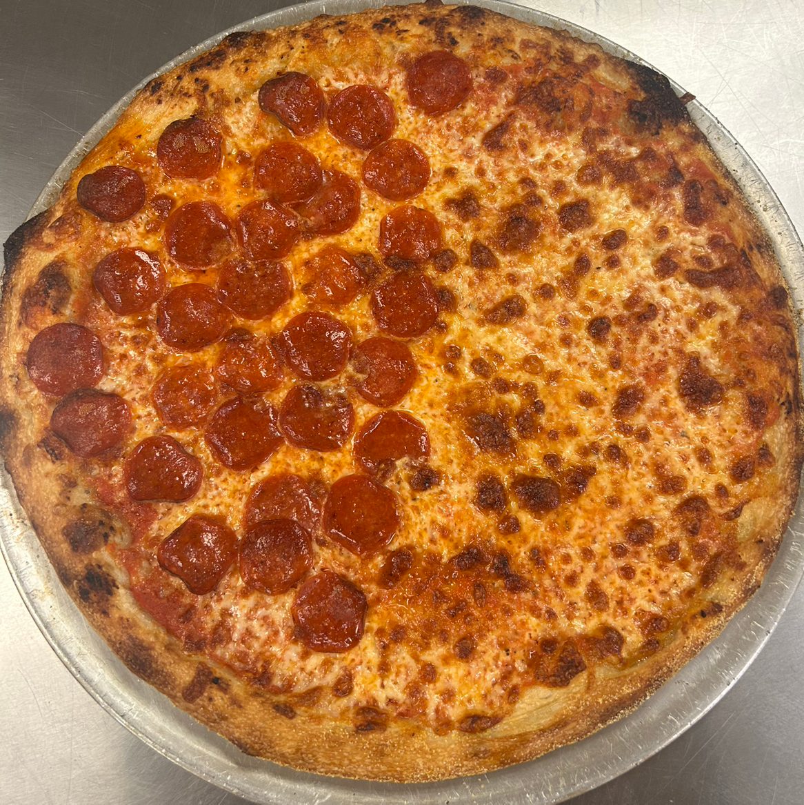 Half and Half Pizza.